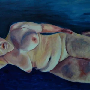 Dijana Lukić Plava, 100x60, ulje na platnu