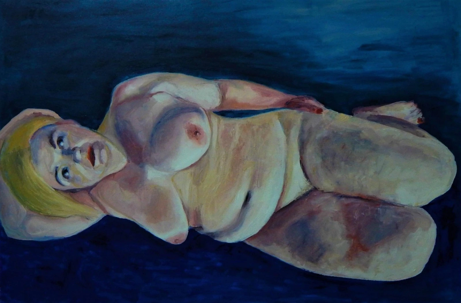Dijana Lukić Plava, 100x60, ulje na platnu