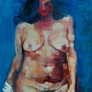 Dijana Lukić Žena sa crvenim, 60x80