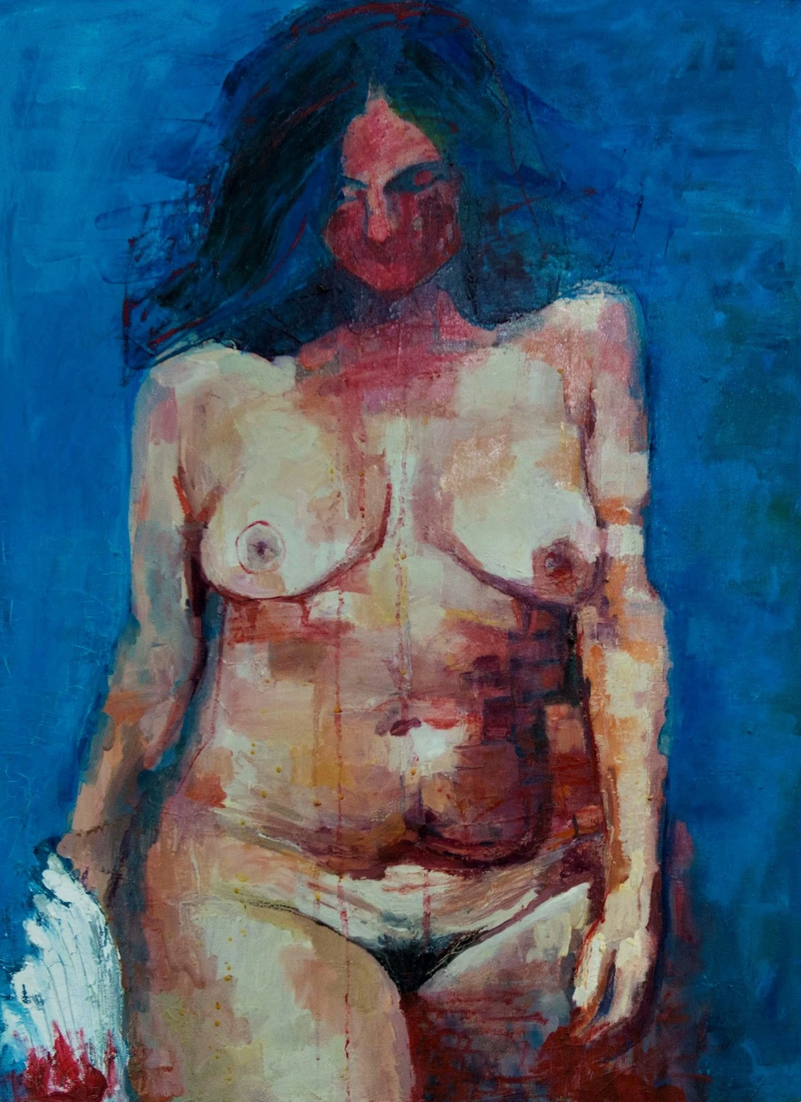 Dijana Lukić Žena sa crvenim, 60x80